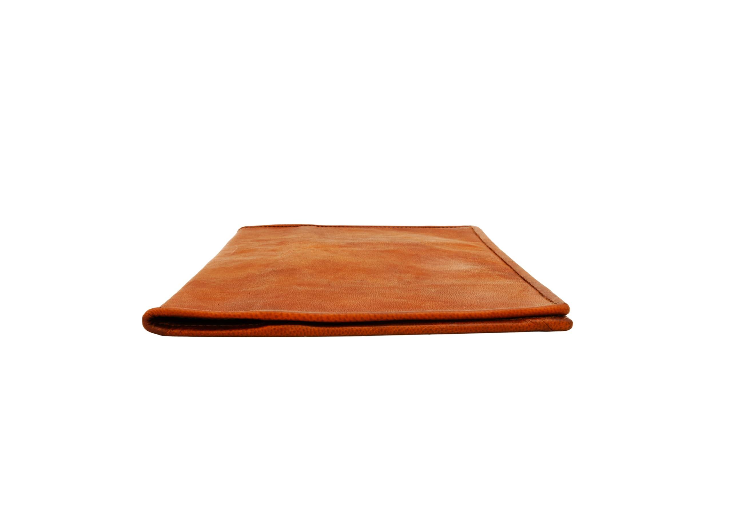 Gusti Cuir nature „Becky“couverture de livre protège-document protège-cahier protège bloc-notes format A5 homme femme cuir de chèvre marron clair P4