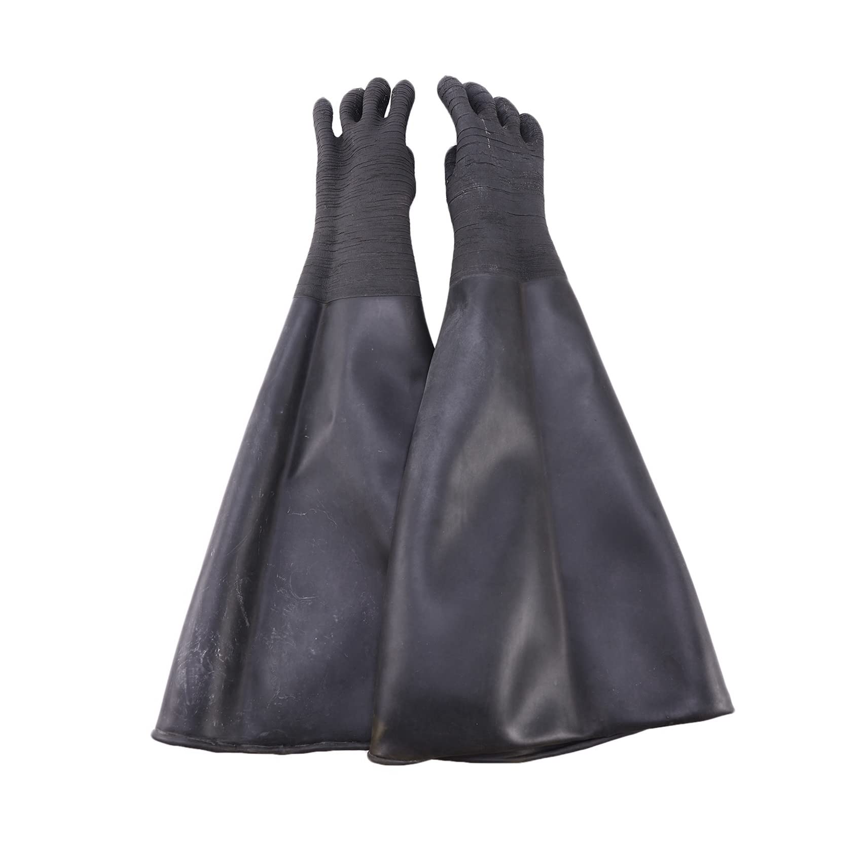 6 x gumowe rękawice czarne piasek rękawice paski piasek rękawice do kabiny strumieniowej 65 x 30 cm
