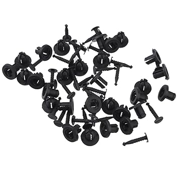 VMS INDIA 30x Nylon Bumper Trim Fastener Clips For Renault Megane Laguna Twingo