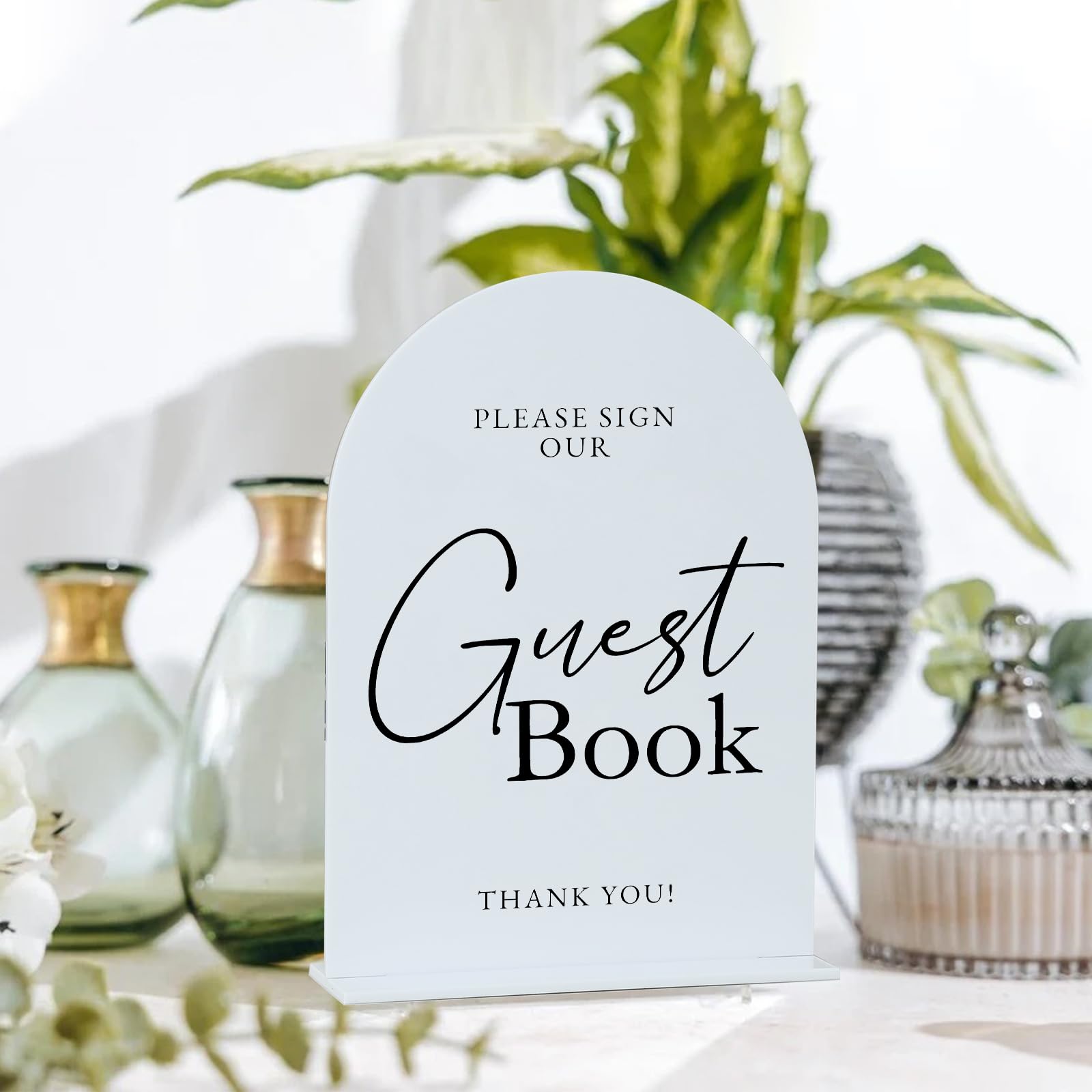 Acrylic Wedding Sign Photo Guestbook Sign For 8 thumbnail image