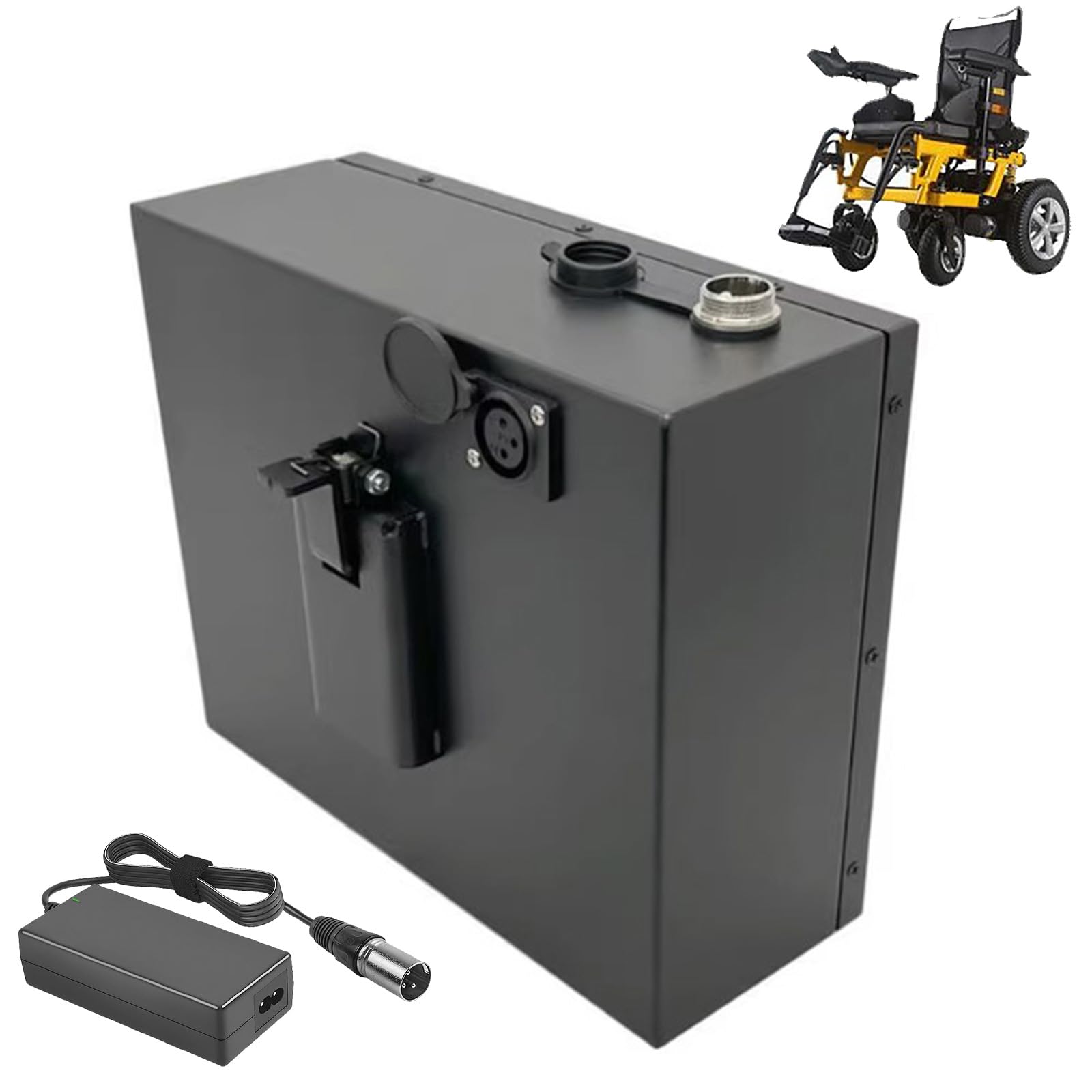 Akku für Elektrorollstühle, 24V, 15Ah, 20Ah Lithium-Batterie | 24V 6,6Ah 12Ah 25Ah 30Ah 35Ah Akku für Elektromobile, 24-Volt-Akku für Elektrotrolleys mit Servounterstützung