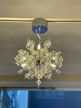 Amazon.co.jp : バブルシャンデリア ガラスペンダントライト 6灯 LED