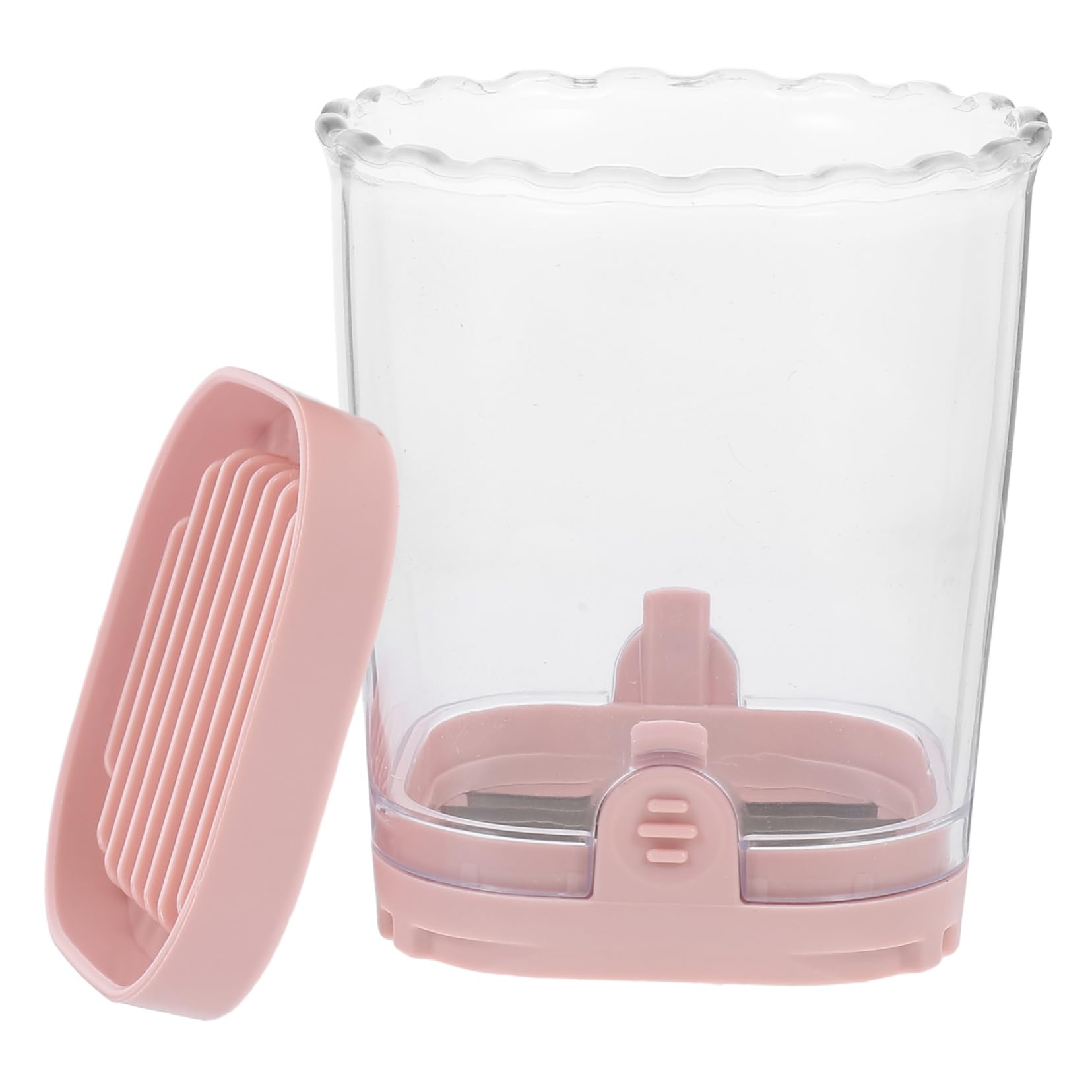 Alipis 4 Piezas rebanadora cortador de fresas vaso rebanador de frutas cortador de frutas de uva a de y verduras a de cocina a de mano AbS rosa