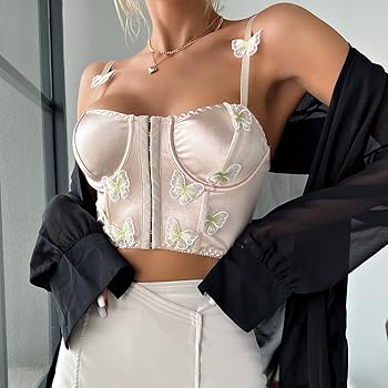 トップス WILLFULLY lace cropped bustier cami Women Lace Bustier Crop Top Bra Camisole Tops Tank Top
