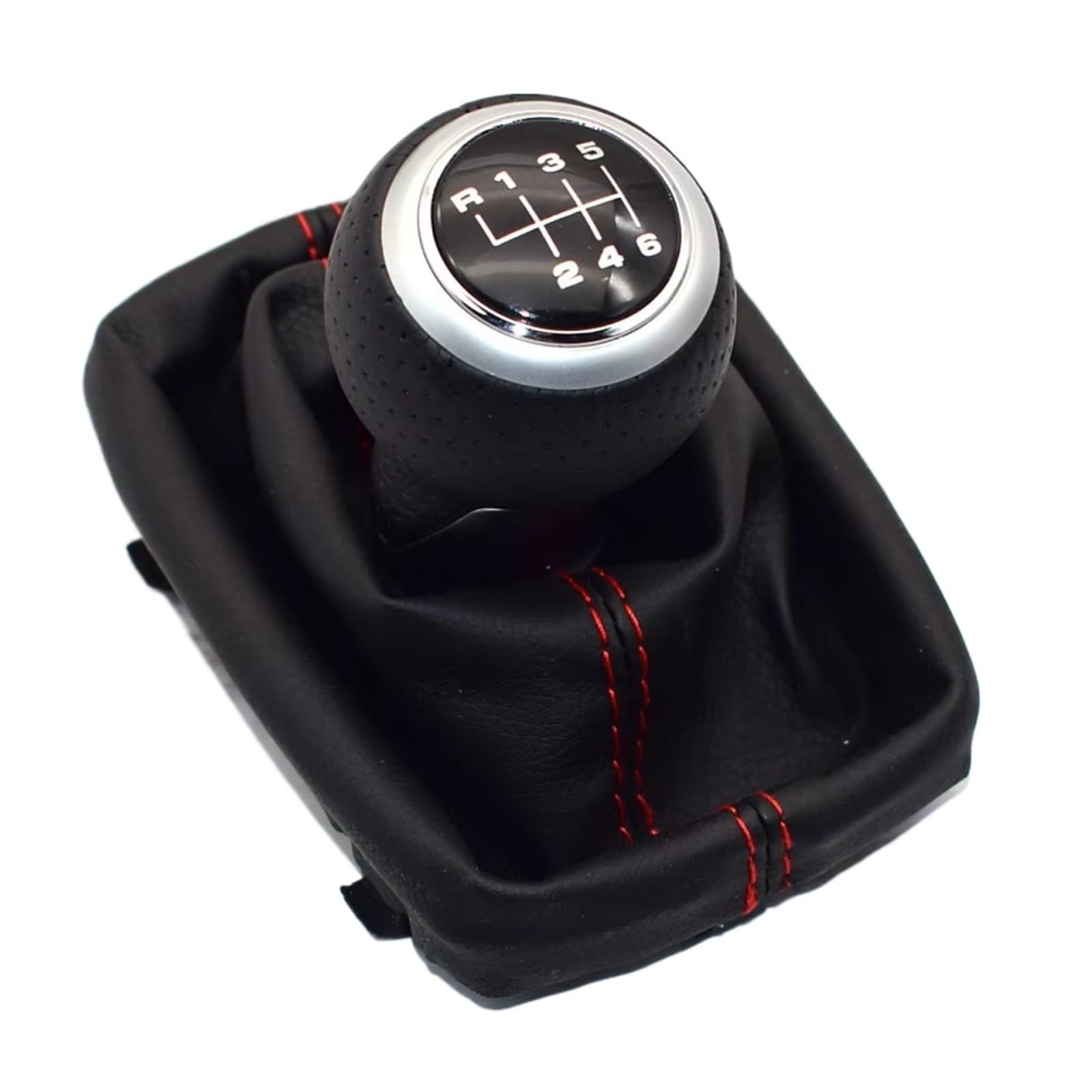 HILLAR Car Gear Stick Knob for /A3 /S3 8L 2001 2002 2003 6 Speed 5 Speed Gear Shift Stick Lever Knob Gaiter Gaitor Boot Cover(6 Speed Y01)