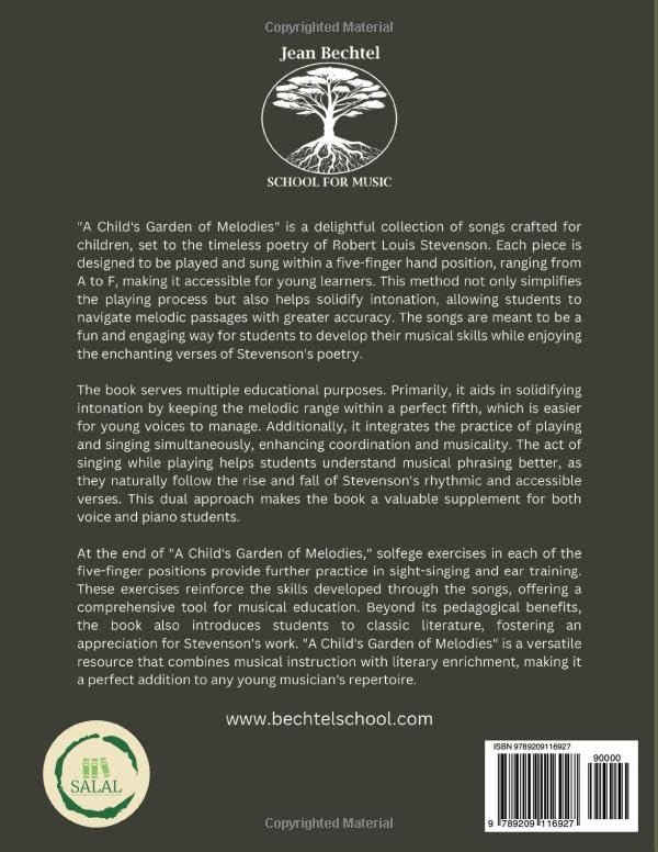A Child's Garden of Melodies: Twenty Elementary Songs Based on the Poetry of R. L. Stevenson - Image 2