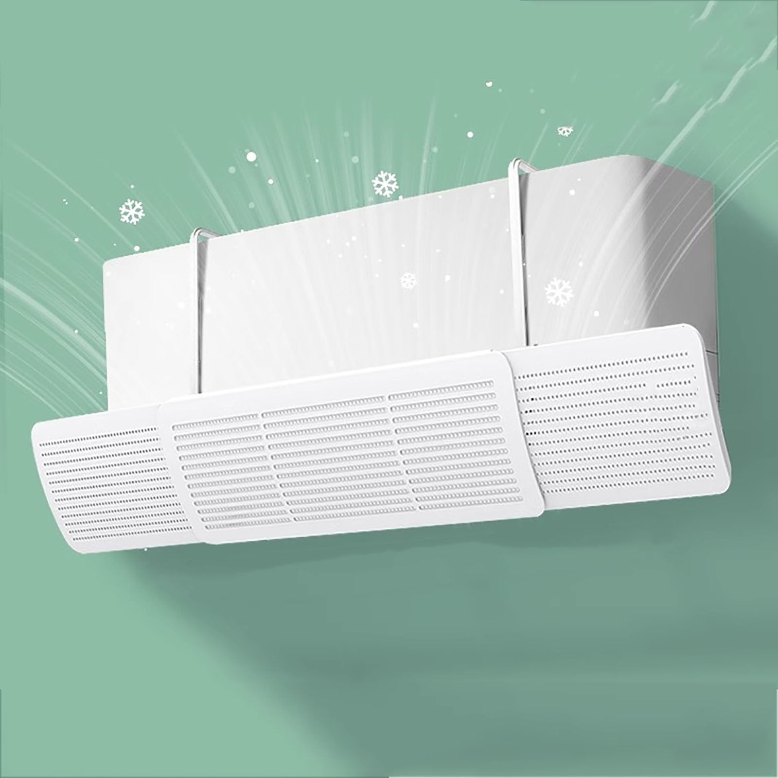 Grille d'aération et déflecteur de climatiseur maison réglable - Direction du vent taille D