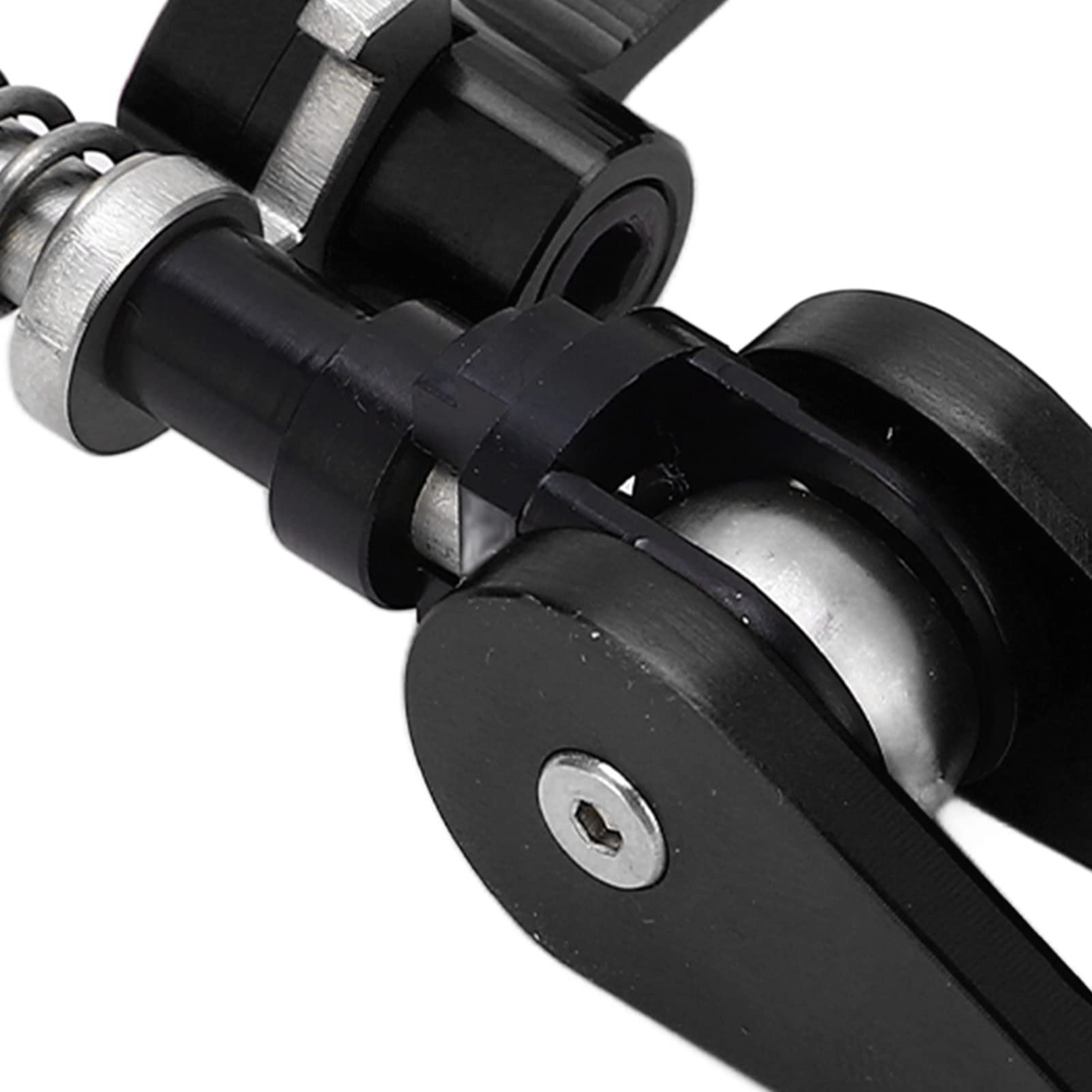 Maniglia del morsetto del reggisella e clip del telaio posteriore, sgancio rapido in lega di alluminio per bici pieghevole, morsetto del reggisella leggero lavorato a CNC con (Nera)
