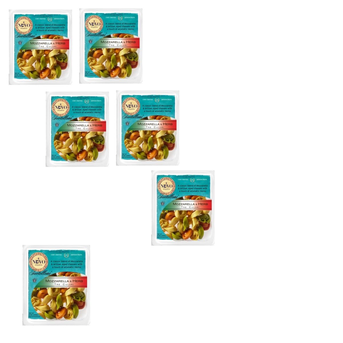Nuovo Tri-color Mozzarella & Herb Tortelloni (Case of 6)