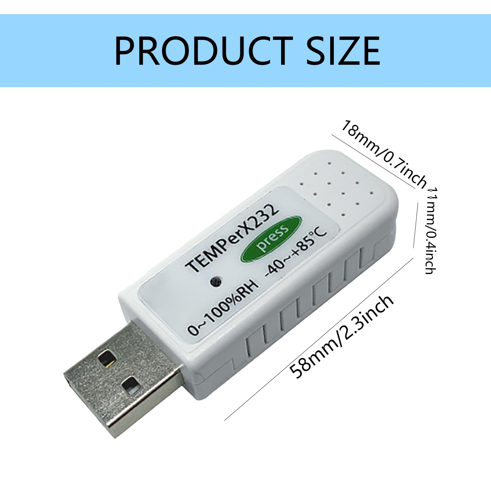 Datenerfassungs Logger, Sekundärentwicklung, USB Temperatur und Luftfeuchtigkeitsmesser, Datenspeicherung, Hygrometer, Fernüberwachung