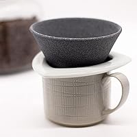 Vista 2 de COFIL Standard Ceramic Coffee Filter Dripper with Dedicated Base, White 13904002