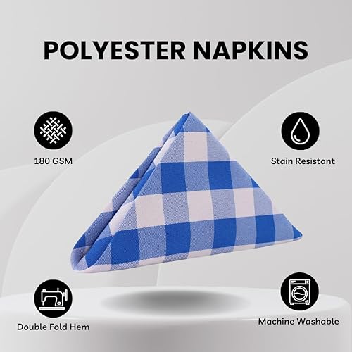 Miniatura 9 de Servilletas para bodas servilletas para restaurante de tela de poliéster 20pulgadas paquete de 10 Blush