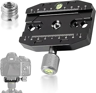 Quick Release Plate Clamp 90 mm, Quick Release Clamp for Arca-Swiss, QR-90N Quick Release Plate Clamp, Metal Clamp Quick Release Plate, Tripod Quick Release Plate Universal Quick Release Seat