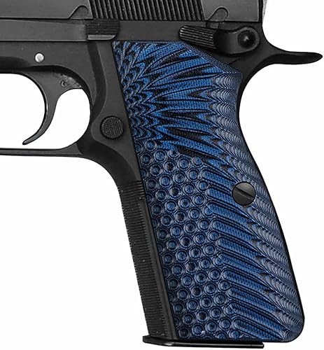 Miniatura 8 de Cool Hand Empuñaduras G10 de repuesto para Browning Hi Power y Tisas Regent BR9, textura única agresiva, 14 de pulgada delgada
