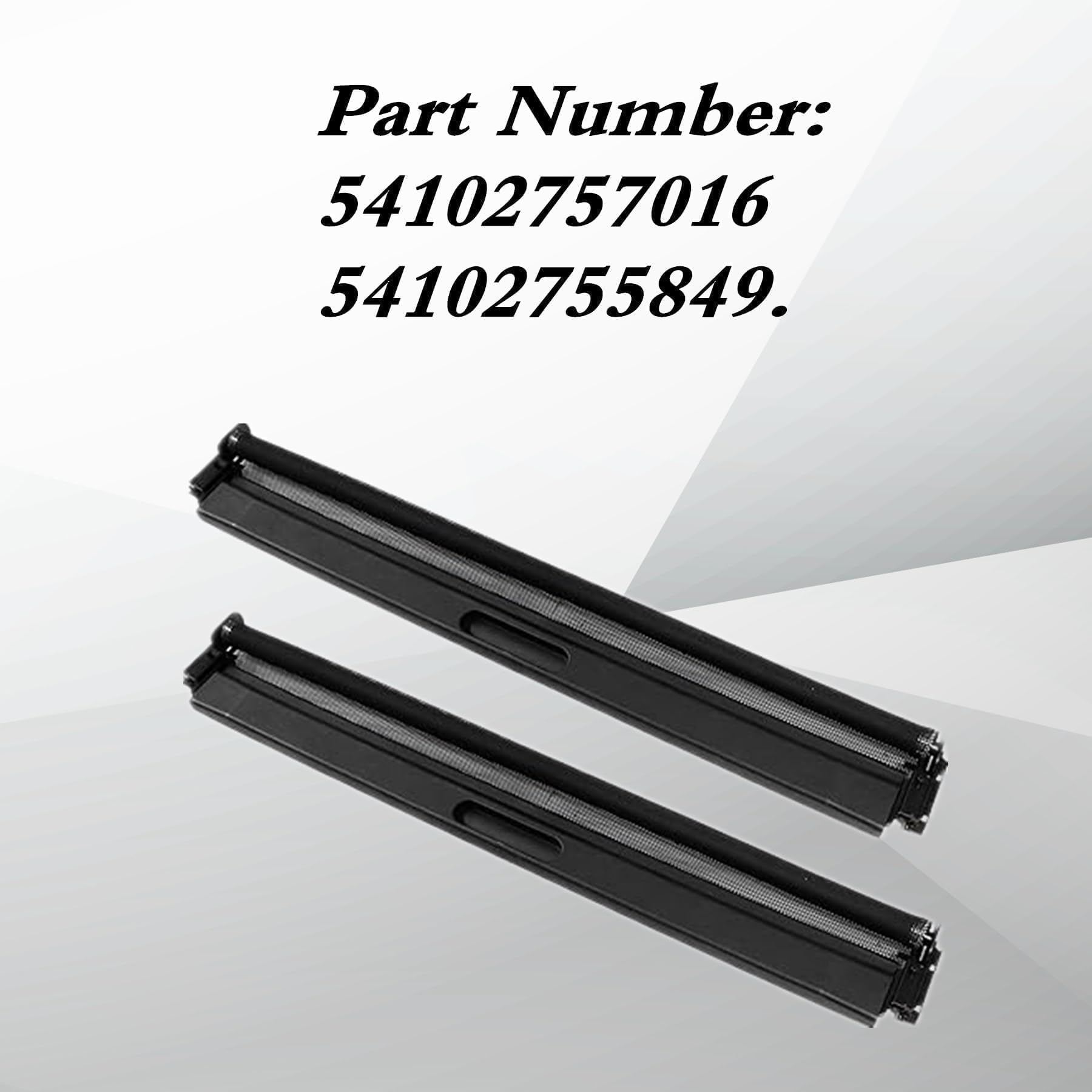 XQSMWF 2 piezas de cubierta de parasol para techo solar delantero y trasero 54102757016, 54102755849 para Mini Cooper R55 R56 2006-2015, parasol panorámico negro para techo solar del automóvil