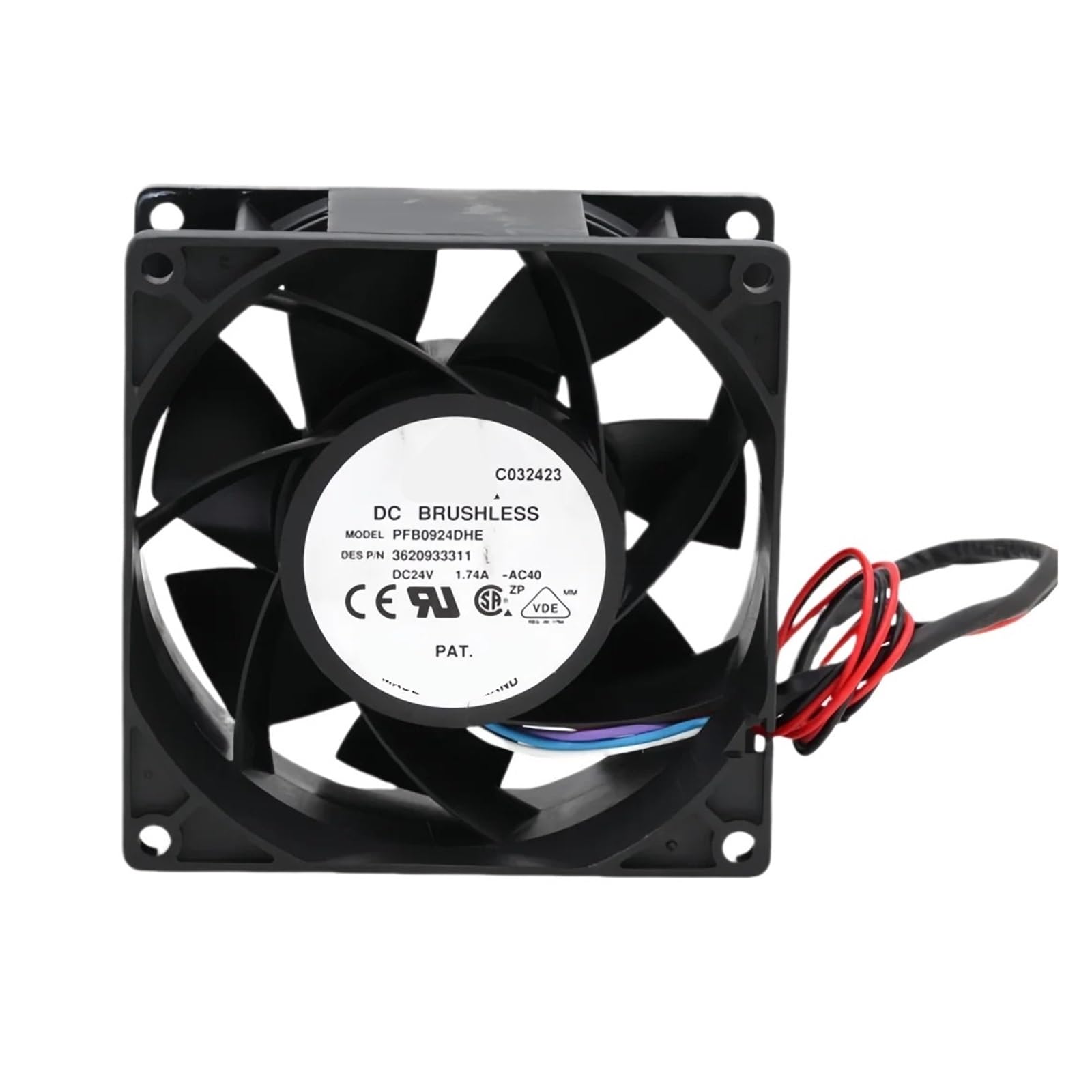 Ventilateur DC 24 V PFB0924DHE 92mm pour refroidissement de boîtier informatique
