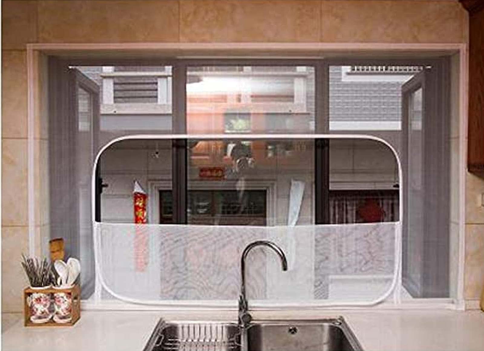 1.2m X 1m Window Screen Mesh Insect Net Fly Mosquito Bug Protection Door Black - View #12