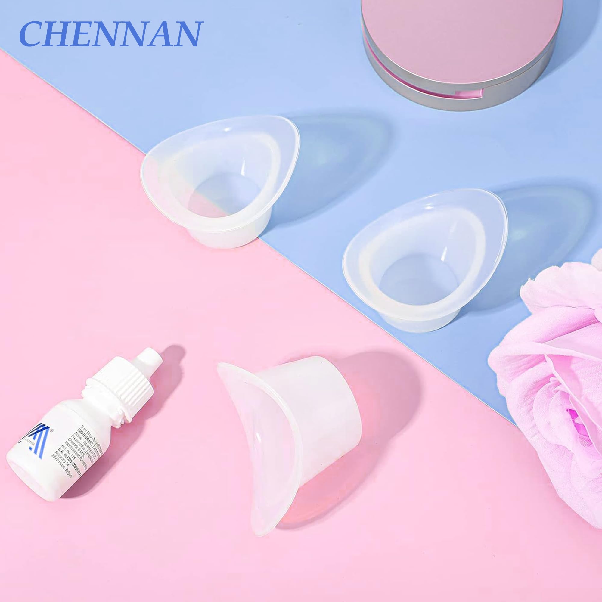 CHENNAN 6 Pezzi 8ML Silicone Eye Lavare Tazza, Occhio di Pulizia Tazze, Portatile del Lavaggio Dell'occhio per Pulizia, Tazza per Lavaggio Occhi Morbida, per la Pulizia Degli Occhi StanchI (6pcs)