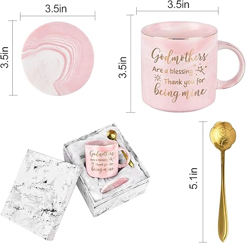 Miniatura 6 de Maustic Regalos para madrina para mujeres, regalo de propuesta de madrina, las madrinas son una bendición gracias por ser mía, regalo de Dios mamá