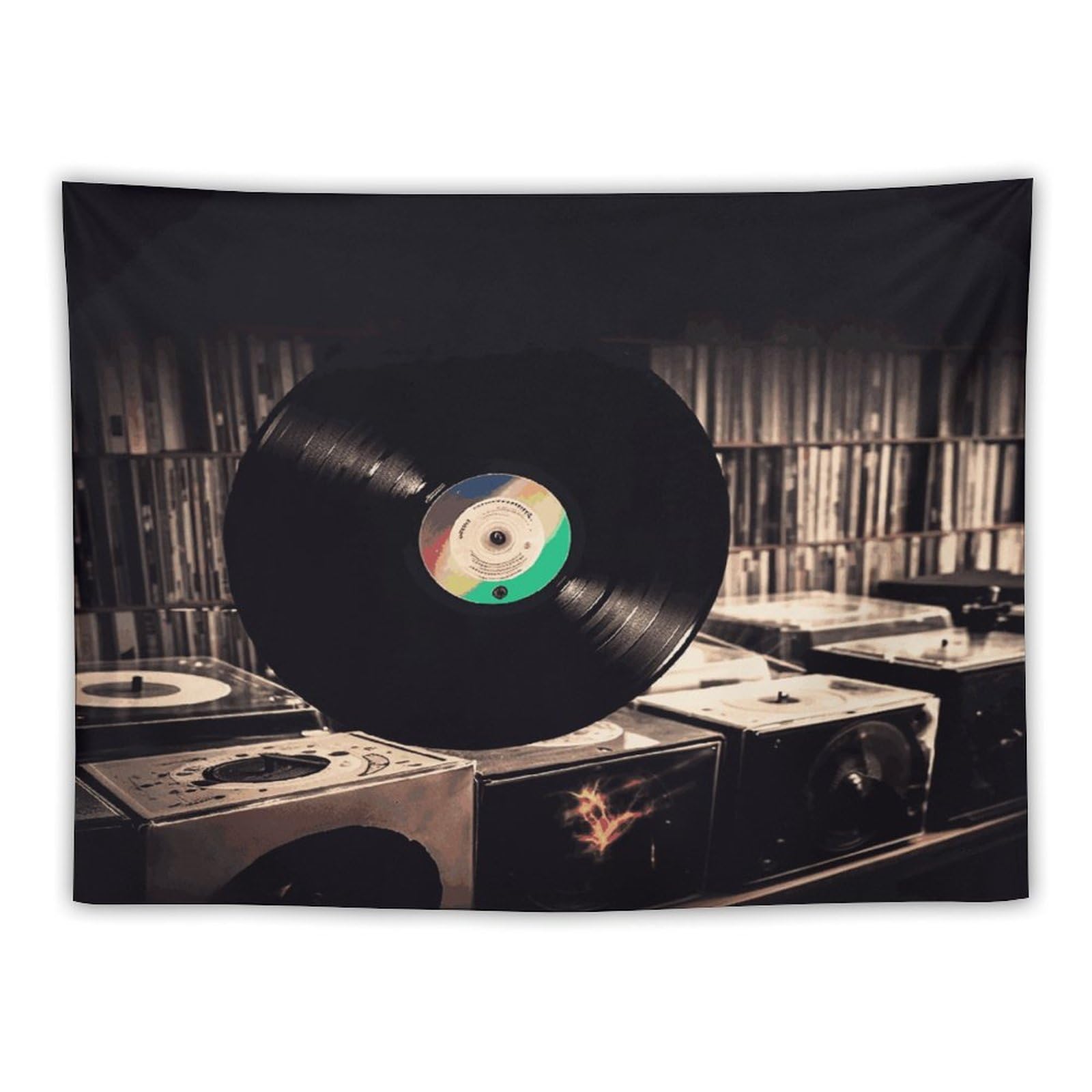 LDGSUPH Vinyl Records Tapestry Wall Hanging Decor Anti-fading Aesthetic Wall Tapestries Fashion Wall Blanket Decor Modern Wall Art Tapestry for Bedroom Home Decor 30"x40"
