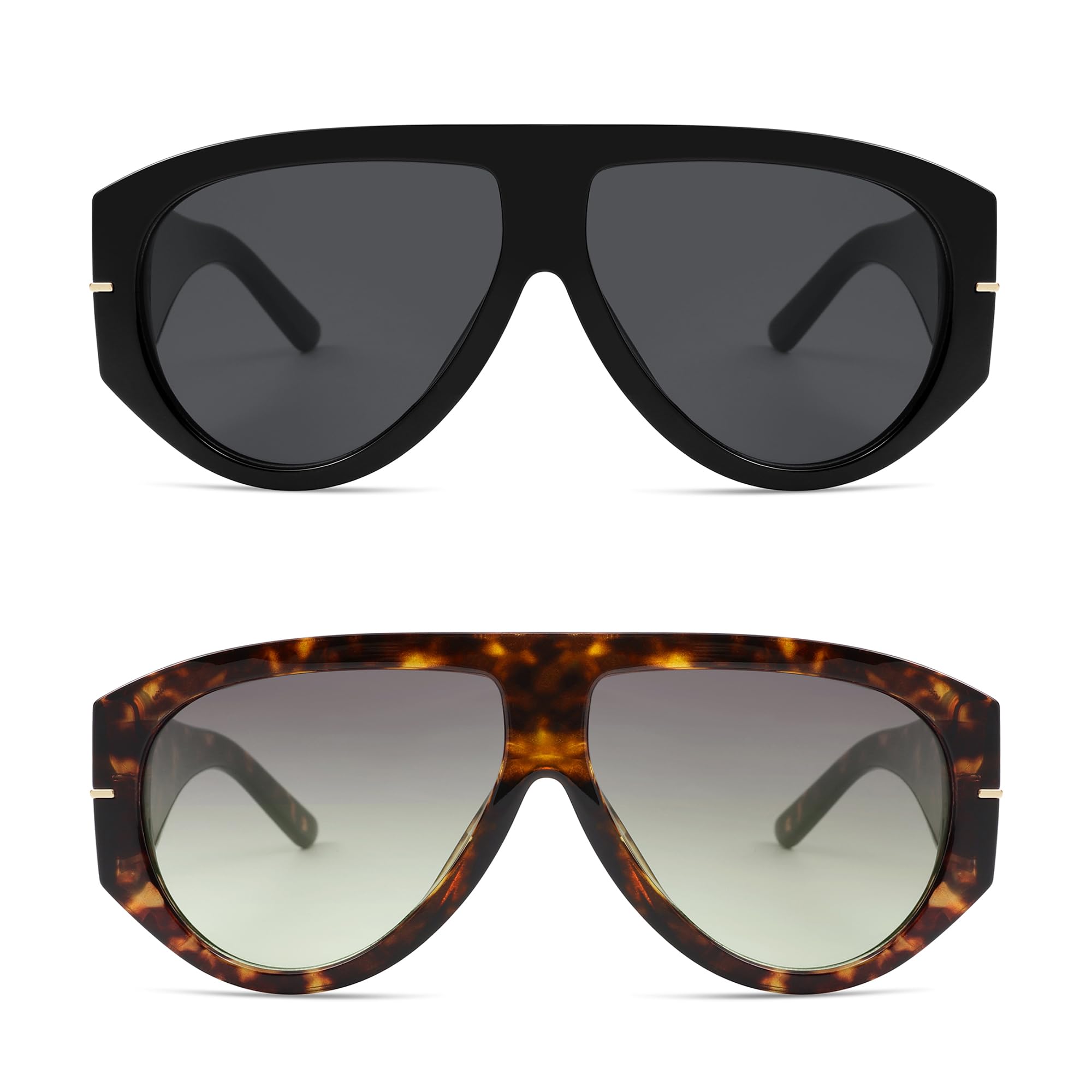 AR82227 Retro Pilotenbrille Oversize Damen Herren 70er Jahre Klassisch