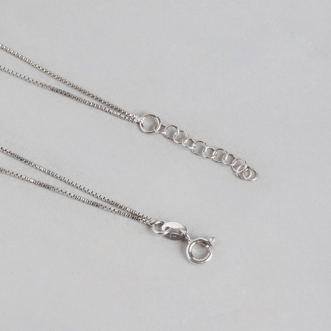 Women's 925 Sterling Silver Modest Leaf Rhodium Plated Chain Anklet, Single