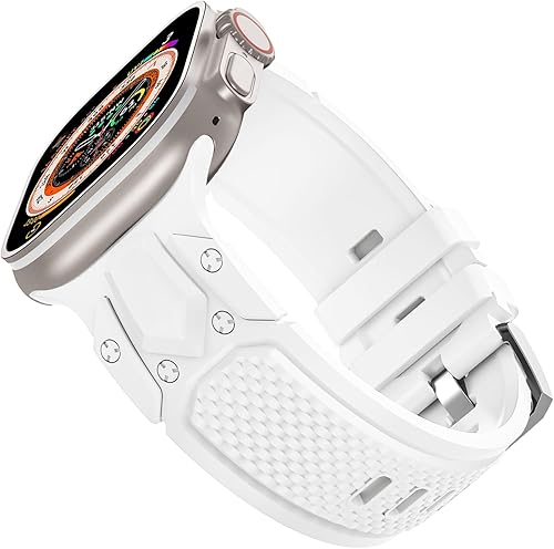 Bandiction Correas deportivas compatibles con Apple Watch Ultra Band, correa ancha de silicona suave para Apple Watch de 1.929 in, 1.772 in, 1.732