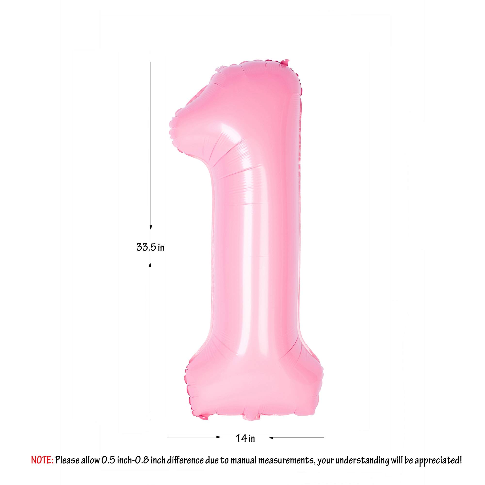 Red 0 balloon 40 Inch Giant Helium Foil Number 0 to 9 Red Balloon Birthday Wedding Party Digital Decorations (Number 0) — view 127