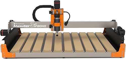 Miniatura 7 de FoxAlien 3S 8040 Kit de extensión de eje X con tablero híbrido de ranura en T para máquina enrutadora CNC Masuter 3S, para grandes proyectos de