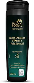 Super Premium Shampoo Filhotes e Pele Sensível 300ml para cães e gatos by Pet Society