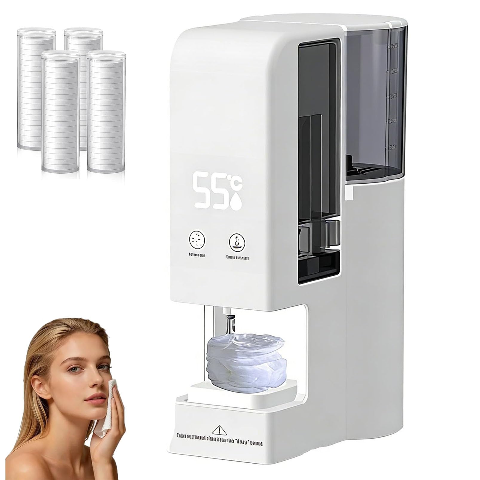 Dispensador de toallas calientes para evitar toallas frias en limpieza facial