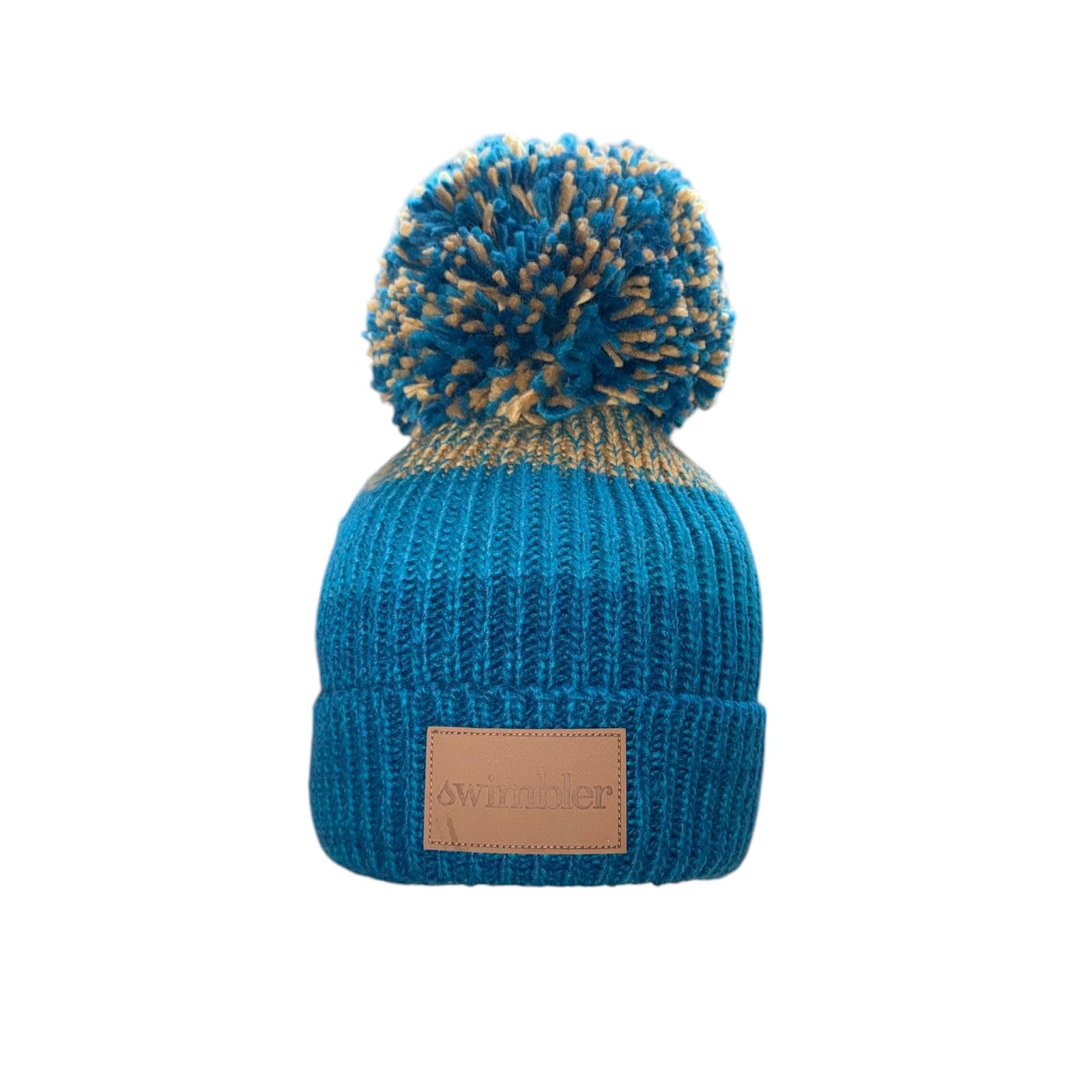 Swimbler Unisex Teal Or No Teal Waterproof Bobble Hat, One Size, Green