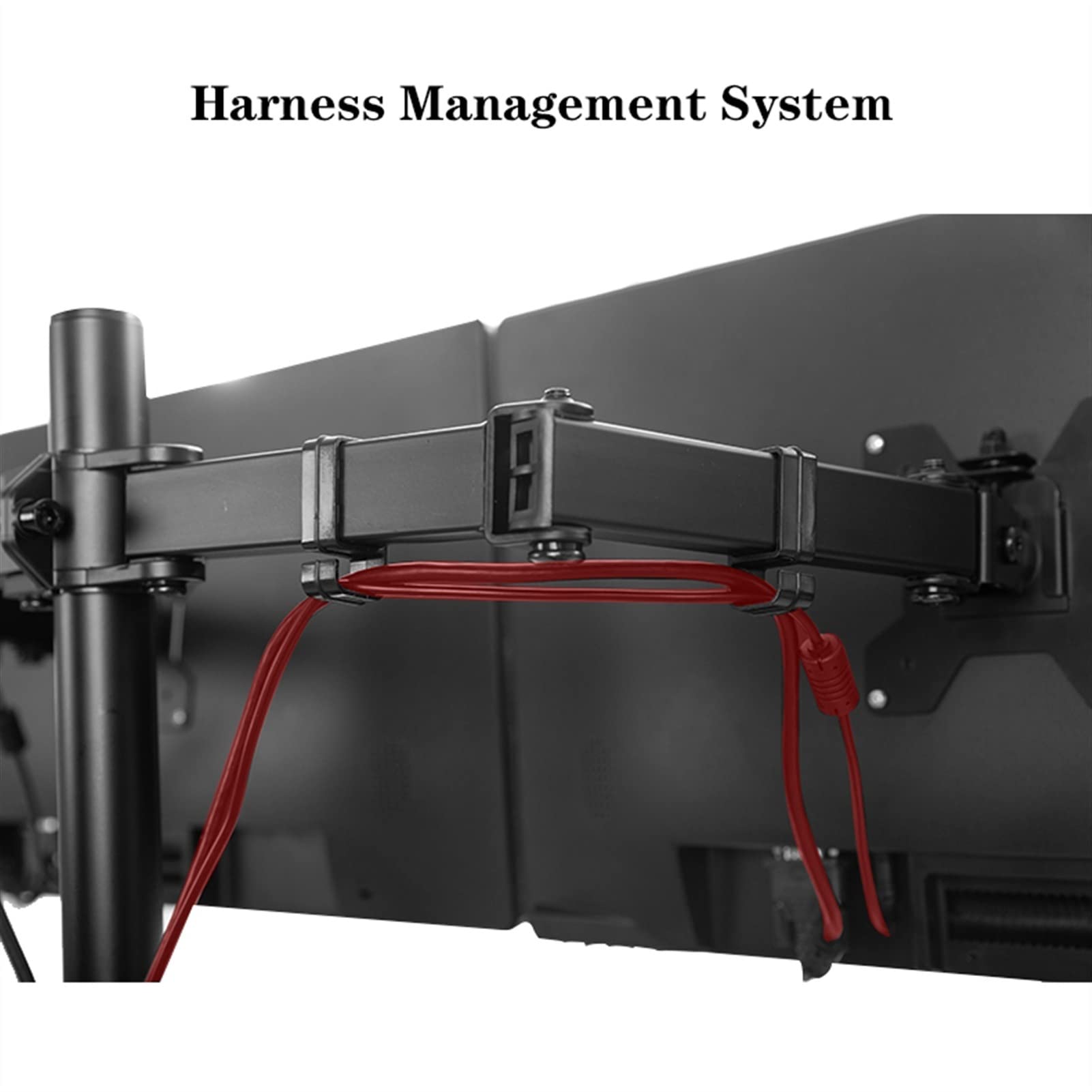 Supporto per Braccio Monitor Supporto per Doppio Monitor per impieghi gravosi per Due Monitor da 10-27"