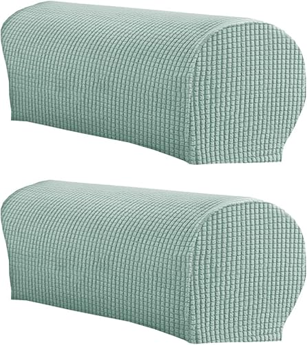 LINGXIYA Juego de 2 fundas para reposabrazos de sofá, fundas elásticas suaves para sofás reclinables, fundas para brazos lavables, fundas LINGXIYA Juego de 2 fundas para reposabrazos de sofá, fundas elásticas suaves para sofás reclinables, fundas para brazos lavables, fundas