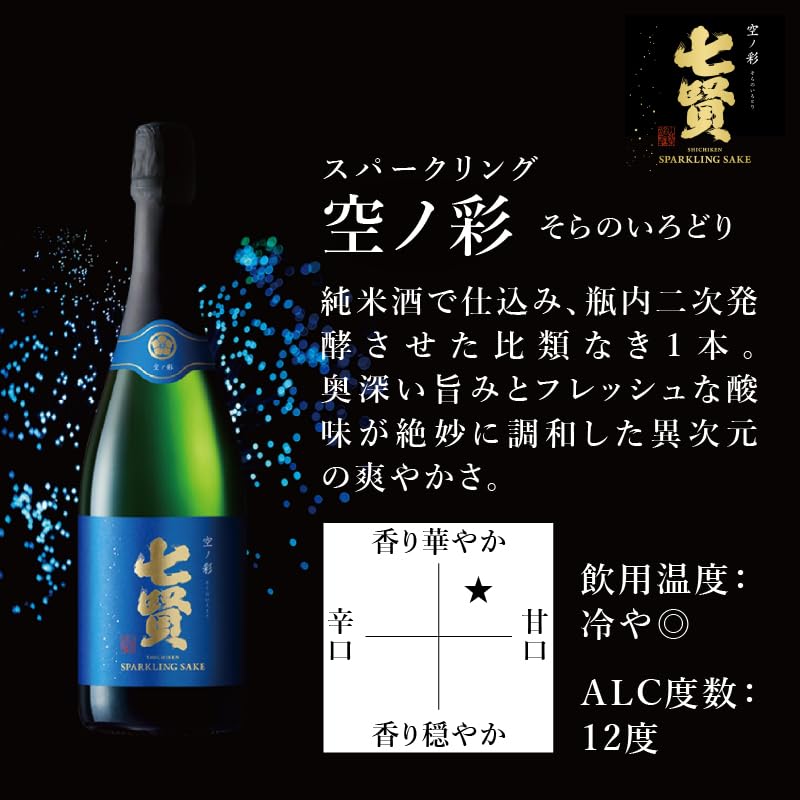 Amazon.co.jp: 七賢スパークリング日本酒 飲み比べ720ml×3本セット