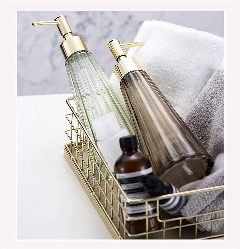 Dispenser di Sapone per lozione, flacone di Sapone in Vetro per Cucina, Dispenser di Sapone per Bagno, Dispenser di Sapone Liquido Ricaricabile, Dispenser di Sapone per Bagno