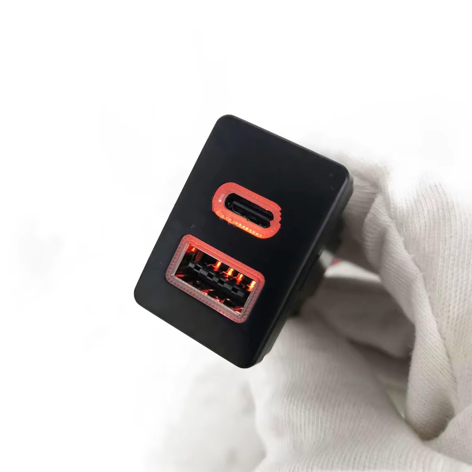 Porta USB Center Compatibile Con Toyota Per LC76 2019-2024 12V 24V Telefono Auto Presa Di Ricarica Dual QC3.0 Per Tipo C PD Potenza Ricarica Porta USB