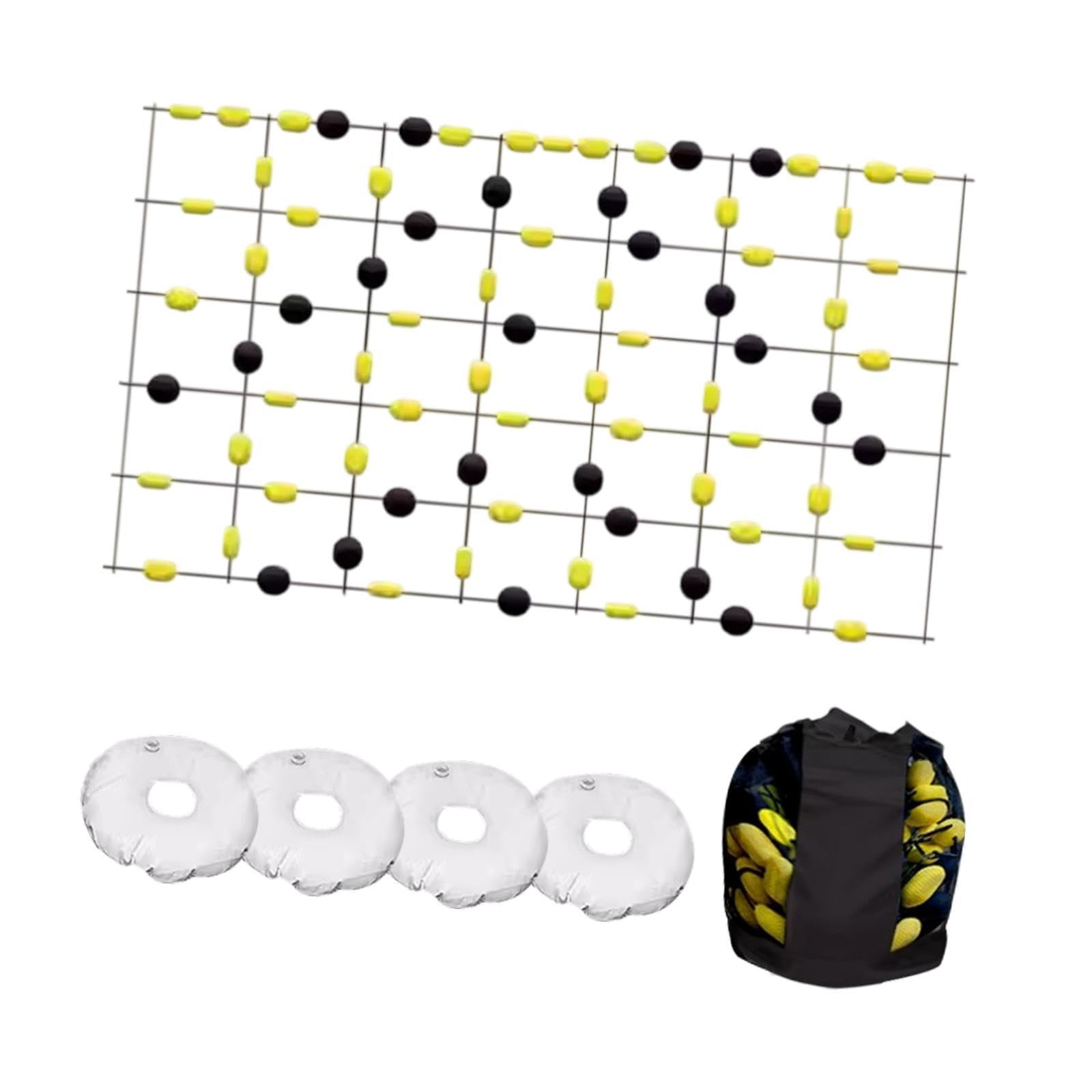 Menolana Goalkeeper Deflection Equipment Ball Deflector Reflexes Agility Training Kit with Storage Bag for Football Training, 200x280cm