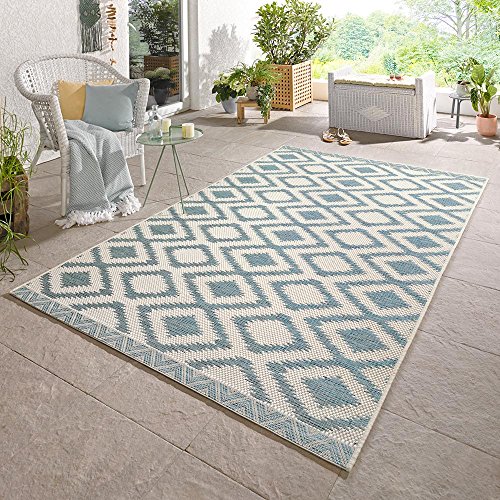 Tapis de cuisine résistant aux intempéries NORTHRUGS motif losanges