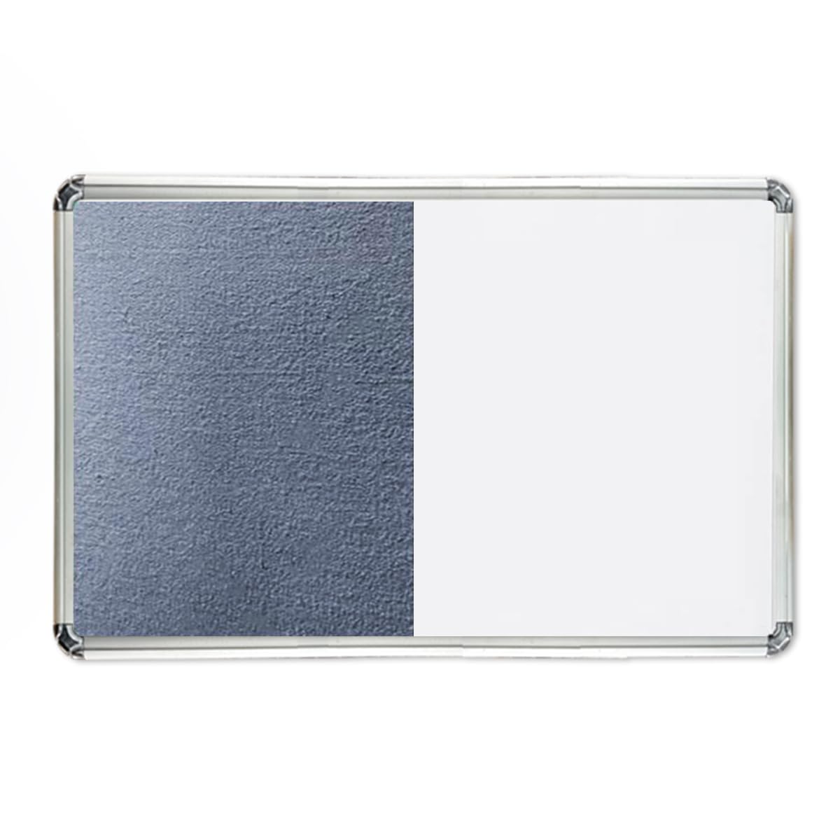 ALKOSIGN Astra Combination Board (Felt Notice + Non-Magnetic White Board) - Grey (1.5 x 2 Feet) |Bulletin Boards, Pinup-Board for School College, Office Small Notice Boards with 72 Colorful Push PINS-image-28