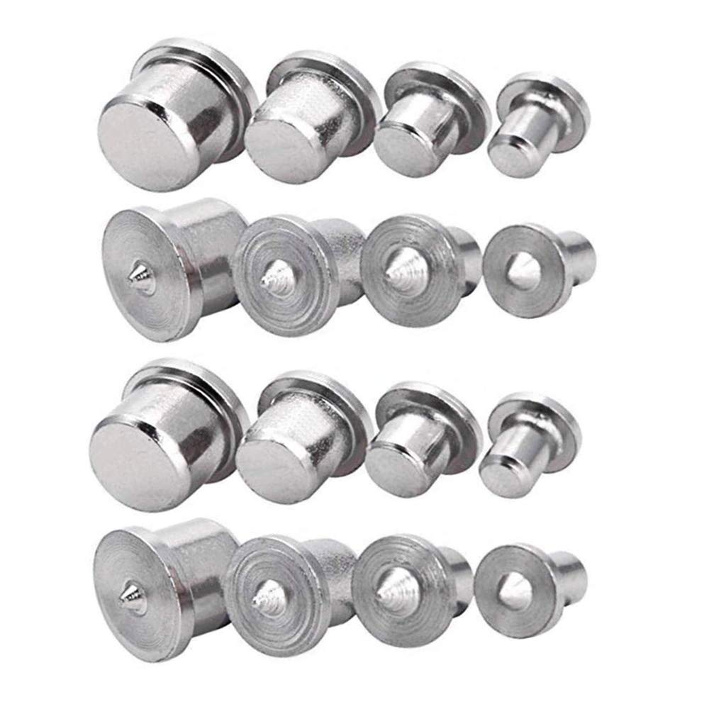 16pcs Dowel and Tenon Center Transfer Plugs Point, Drill Center for Dowel and Tenon -1/4", 5/16", 3/8" and 1/2"