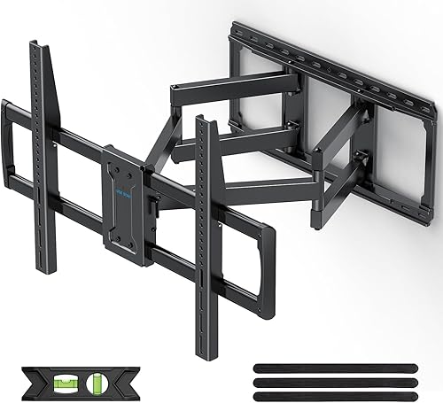 Miniatura 17 de USX STAR - Soporte de pared para TV de movimiento completo para televisores de 37 a 85 pulgadas, soporta hasta 59.8 kg, compatible con pernos de