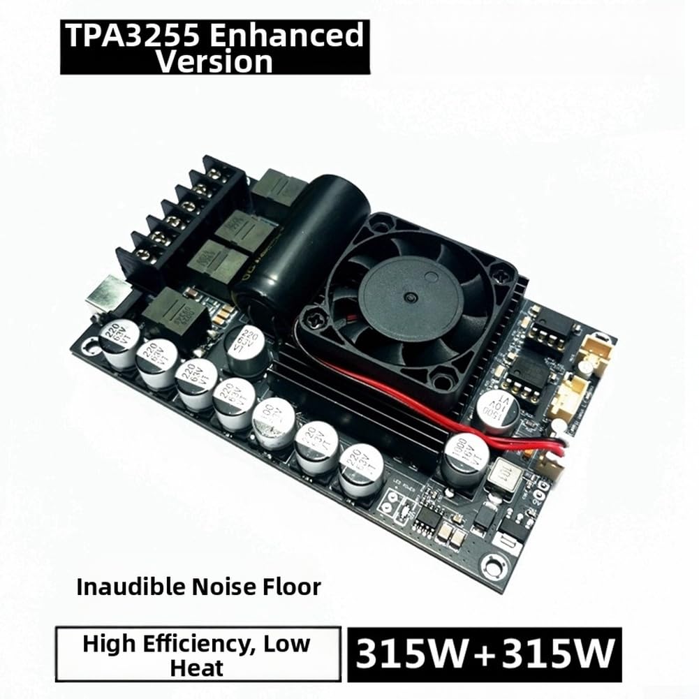TPA3255 Scheda audio digitale 300 W x 2 modulo HiFi stereo classe D per altoparlanti da 4-8 Ohm, sistema Home Theater fai da te, ad alta fedeltà, doppio canale ad alta potenza, PCB