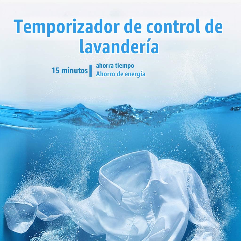 Hogar Mini Solo Barril Lavadora de Ropa Compacta Pequeña, para Apartamentos, Lavado/Deshidratación Programada con Un Solo Clic, Eficiente en Energía, Gris, Lavadora