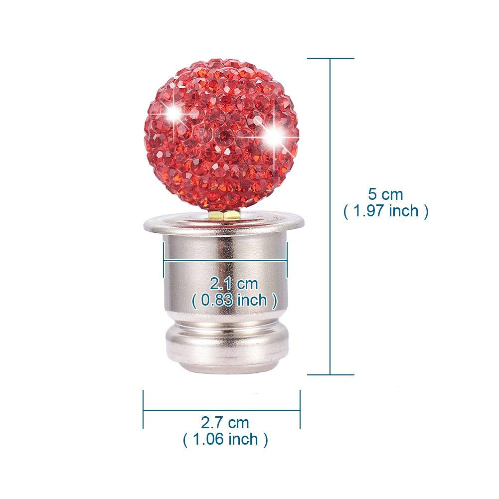 Amazon.com: RED Crystal Car Cigarette Lighter Bling Rhinestone Car