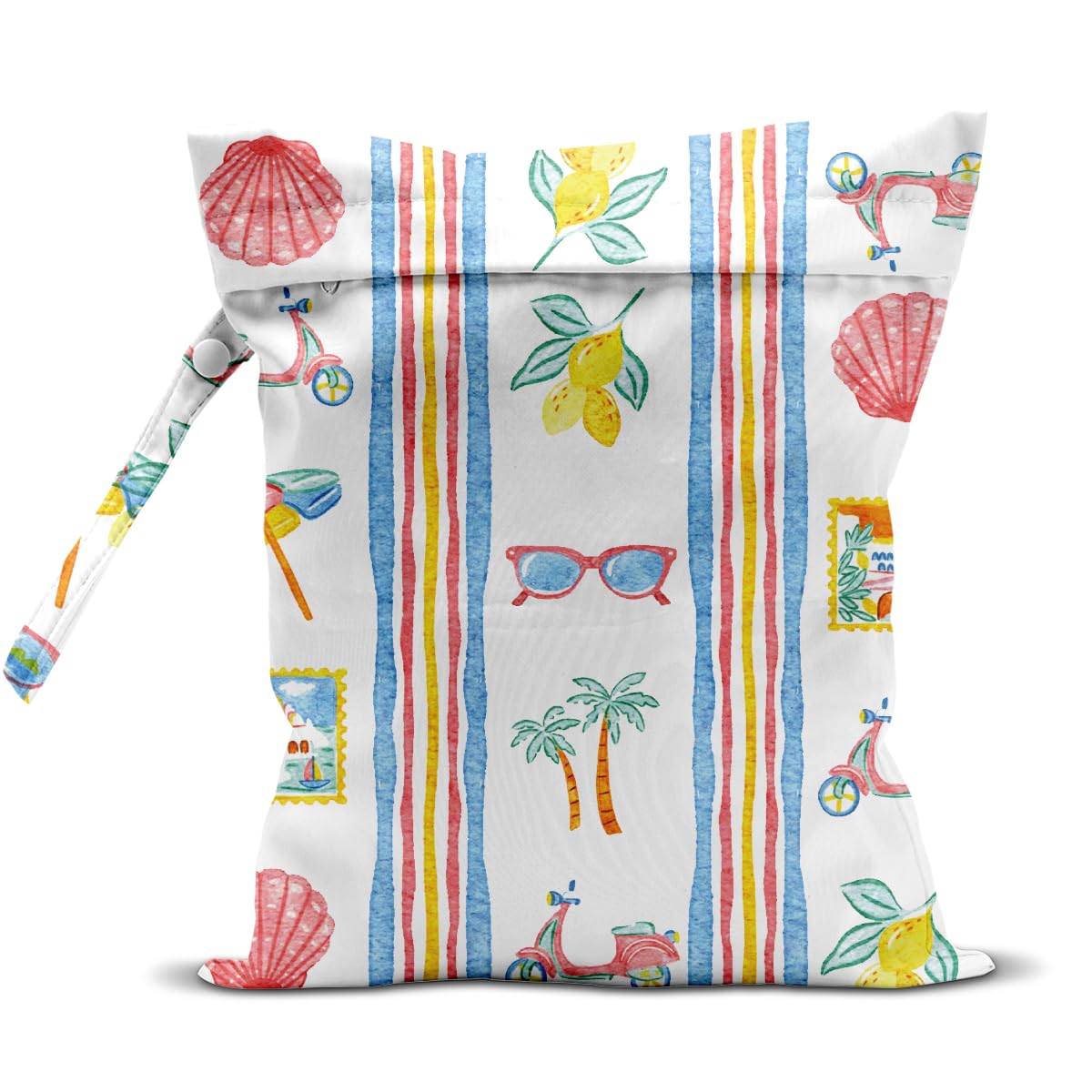 HDHBP Beach Essentials, Wet Bag for Swimsuit Dirty Clothes Yoga Gym Diaper, Wet Dry Bag, Beach Vacation Essential for Travel Poor Bathing Summer