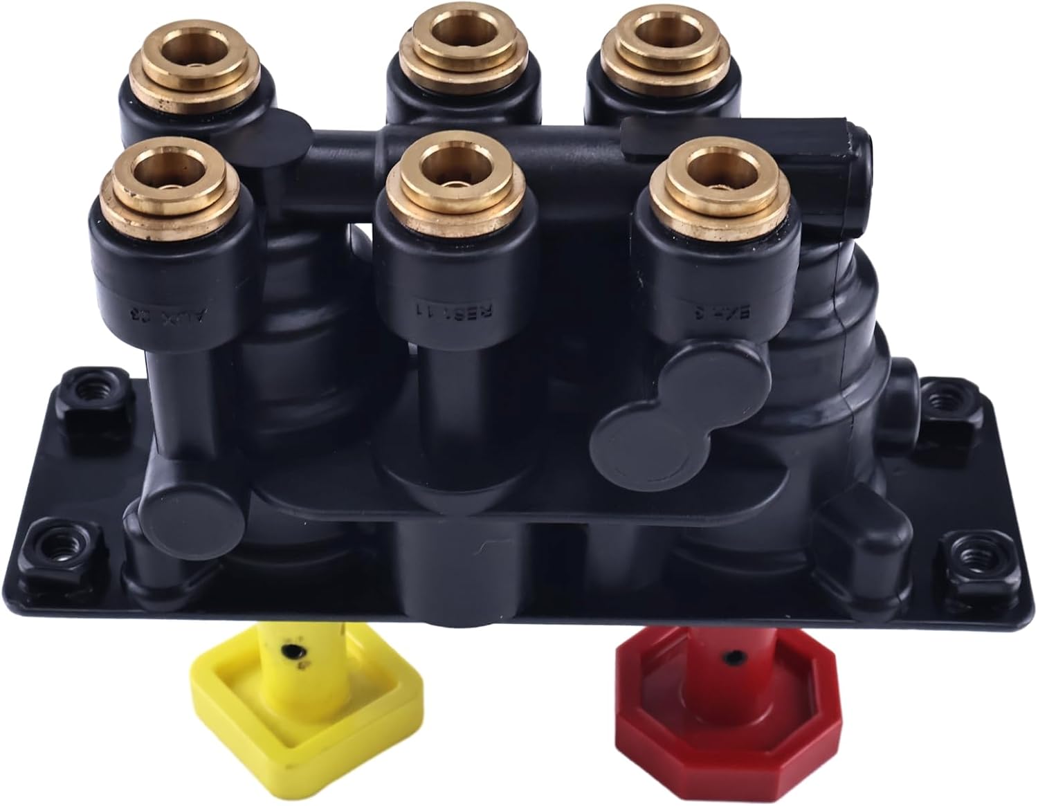 Dash Brake Control Valve Compatible with Volvo KN20607 8085430 Haldex 85112212 K021464 Bendix K021821 K021782 M6 Mounting Holes 3/8" PTC Ports
