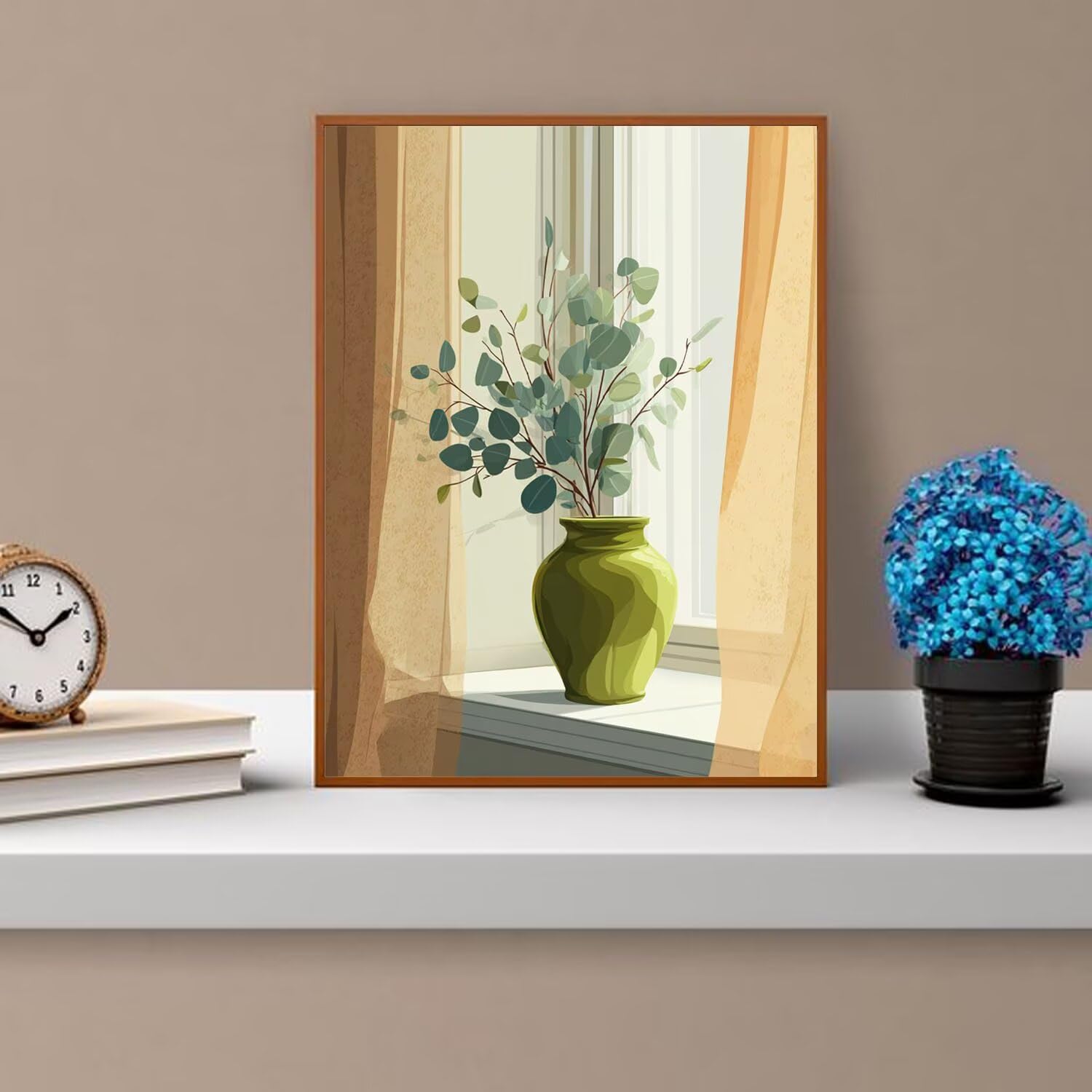 Dipingere con i Numeri Adulti Vaso, finestre Dipingere con i Numeri Bambini DIY Kit, Set Premium con Pennelli, Decorazione Casa & Creativo Regalo di Compleanno, Attività di Tempo libero 70x95cm z-182