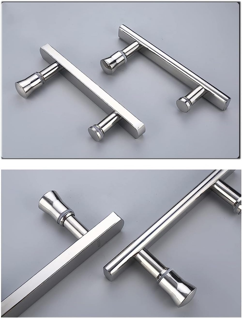 Replacement Shower Glass Door Handle Stainless Steel Parts, Bathroom Door Knobs Pull Handle Grab Bar-A