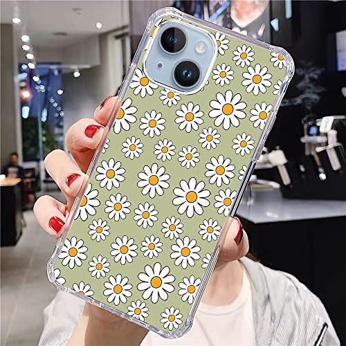 Meikosks Clear Case Compatible With Iphone 14 Plus,Retro Daisy Floral Pattern For Women Girls Soft Flexible Slim Tpu Clear Cases For Iphone 14 Plus 6.7 Inch #TOP5